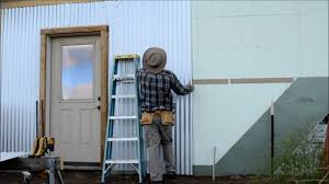 We smash into the steel with stock, carts, etc. Diy Corrugated Steel Siding Install On Icf Part 3 Off Grid Homestead Youtube