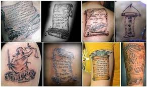 You can ink anything in this area, from huge dragon tattoos to smaller single strip tattoos. 9 Trendiest Scroll Tattoo Designs With Pictures 2018 Styles At Life Recruit2network Info