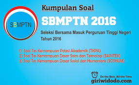 Download Soal Dan Pembahasan Sbmptn 2016 Naskah Asli Lengkap Giri Widodo