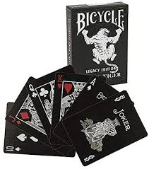 Video games as booster packs are from the characters in the game, instead of booster packs that are from the tcg/ocg. Amazon Com Uspcc Bicycle Playing Cards Ellusionist Black Tiger Legacy Edition Sports Outdoors