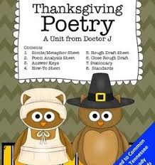 Thanksgiving Poetry Similes And Metaphors Common Core Tn Ready Aligned Similes And Metaphors Fun Poetry Thanksgiving Poems