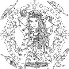 Boho Coloring Page Coloring Pages Fairy Coloring Pages Pattern Coloring Pages