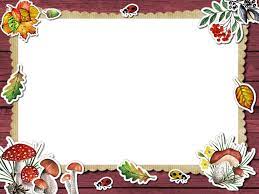 Autumn Frame Png Latar Belakang Undangan Ppt