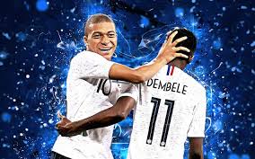 Updated on dec 12, 2019. Herunterladen Hintergrundbild Kylian Mbappe Ousmane Dembele Fff Abstrakte Kunst Frankreich Nationalmannschaft Mbappe Dembele Fussball Fussballspieler Neon Lichter Die Franzosische Fussball Nationalmannschaft Fur Desktop Kostenlos