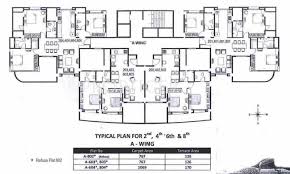 Detail of the 1929 floor plan of the west wing. 2 3 Bhk Cluster Plan Image Aggarwal The West Wing For Sale At Baner Pune Proptiger Com