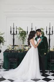 Black And Emerald Green Wedding Dress Luxe Emerald Wedding Inspiration Toronto On Knotsvilla Wedding Ideas Canada Wedding Blog Dark Green Wedding Emerald Wedding Colors Green Wedding Inspiration