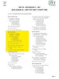 Humanmetrics is an online tests provider focused on personality, relationships, and entrepreneurship testing Eap 1a Quiz Lesson 31 Unit Test Unit 7 Key Pdf
