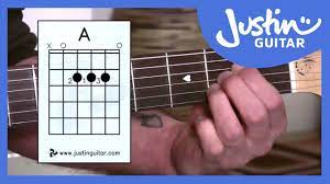 The chord of f major is a hugely popular chord on the guitar but one that causes all sorts of problems for beginners. Beginner Guitar Lessons Stage 1 The A Chord Your Second Super Easy Guitar Chord Bc 112 Youtube