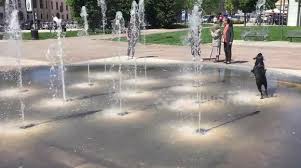 Maybe you would like to learn more about one of these? Newsflare Dog Plays In A Fountain By Biting The Water