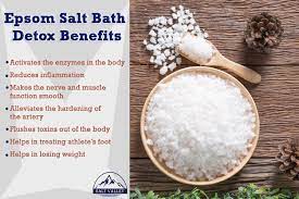 Epsom Salt Is Not Actually A Salt But A Mineral Found In Water That Contains High Levels Of Magnesium And Sulfate Salt Epsom Salt Himalayan Salt Benefits