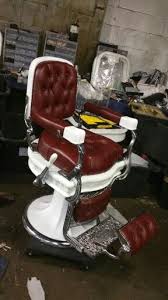 Avail Chairs Antique Barber Chair Restoration Metal Finishes Nickel Chrome Plating Sand Blasting Porcelain Barber Chair Vintage Barber Barber