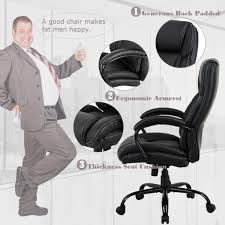 Highback Big And Tall 500lb Home Office Chairergonomic Pu Executive Chair With Lumbar Support Hea Tall Office Chairs Best Office Chair Ergonomic Computer Chair