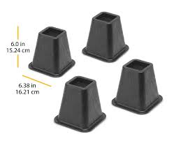 Check spelling or type a new query. Whitmor Underbed Storage Bed Furniture Risers Set Of 4 Black 6 375 X 6 375 X 6 0 Walmart Com Walmart Com