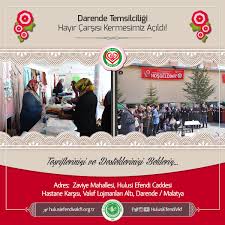 Darende Hayir Carsisi Kermesimiz Acildi Darende Temsilciligimiz Ve Sefkat Gulleri Hanim Kardeslerimizin El Emegi Goz Nuru Ur Kermesler Urunler Sivil Toplum