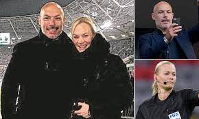 Germany's bibiana steinhaus impacted the world as she made history on sunday as the first female referee to a match in a top european league by assuming the responsibility of hertha berlin's. Former Premier League Referee Howard Webb Ties The Knot With German Official Bibiana Steinhaus Daily Mail Online