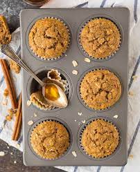 Add dry ingredients to wet ingredients. Applesauce Muffins Healthy Muffin Recipe Wellplated Com