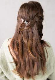 Beautiful Half Up Half Down Hairstyle With Gorgeous Celtic Style Bobby Pins Kelci Bobbies Limited Edition D Hair Scarf Styles Hair Styles Headband Hairstyles