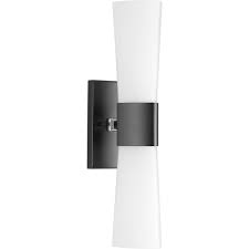 We did not find results for: Zura Collection Two Light Matte Black Etched Opal Glass Modern Bath Vanity Light P300062 031 Progress Lighting