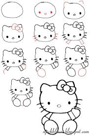 Let S Draw Hello Kitty Hello Kitty Drawing Kitty Drawing Cute Easy Drawings