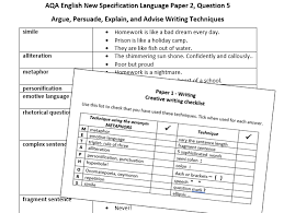 Question 4 is the question with the highest marks on paper 2. Quick Checklist For Writing Papers 1 And 2 Aqa New Specification Gcse English Teaching Resources