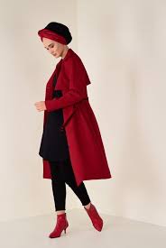bordo 1325 20173 trenckot 36 44 tek40 tesettur trenckot tesettur modelleri alvina trenckot moda stilleri mankenler