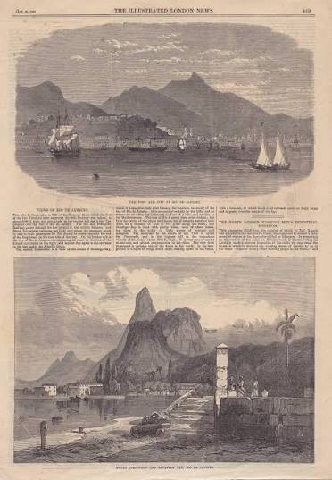 Views of Rio De Janeiro" from The Illustrated London News, Vol. XLIV, October 29, 1864 by [Brazil. Rio De Janeiro]. Jackson, Mason, engraver: A very good copy, crisp. (1864) Signed by Author(s) |