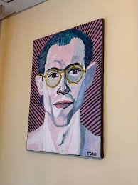 We found this wonderful painting hanging in a gallery...having fun in Pete  Town !!!