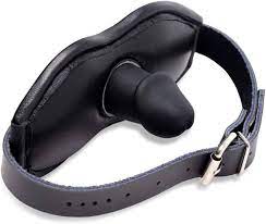 Amazon.com: Strict Leather Padded Silicone Penis Mouth Gag : Health &  Household