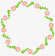 Maybe you would like to learn more about one of these? Flower Border Background Clipart Flower Wreath Green Transparent Clip Art