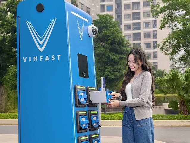 Trụ đổi pin Vinfast