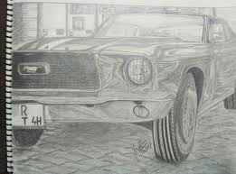 Power, beauty, and style, one of the brightest cars in world history. Ford Mustang Art Drawing Cars Steemit