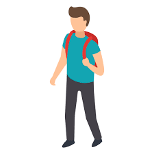 Estudiante, administración de estudiantes de borde azul. Ilustracion De Mochila De Estudiante Descargar Png Svg Transparente