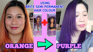 Product title aveda full spectrum protective permanent pure tone hair color pastel yellow/orange 28g/1oz average rating: I Dyed My Hair Purple Hair Transformation Orange To Purple Youtube