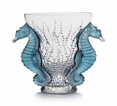 Un Vase Poseidon Concu 2004 20eme Siecle Poisson Christie S Lalique Lalique Crystal Vase Design