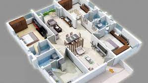 Desain rumah modern minimalis, jasa arsitektur, desain arsitektur eksterior dan interior, desain rumah industrial modern, desain rumah tropis, desain rumah klasik. Desain Rumah Minimalis Modern 1 Lantai 4 Kamar Tidur