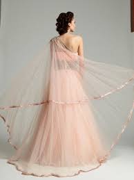 Check spelling or type a new query. Indo Western Gown In Peach Color Panache Haute Couture