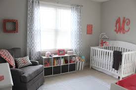 I have put together some great coral, blush, mint, gold nursery ideas for you! Coral And Gray Nursery Project Nursery Baby Room Furniture Nursery Layout Grey Nursery Walls