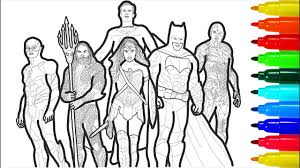 Wonder woman 1984, vor kinostart, exklusiv bei sky. Justice League 2 Coloring Pages Coloring Pages With Colored Markers Coloring Pages Youtube