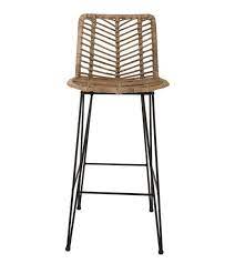 fern barkruk industrieel rotan naturel
