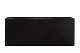 Amazon Com Vase Source Black Rectangle Large Planter Fiberglass Flower Pot 24 High X 12 Wide X 42 Long Gard Large Planters Flower Pots Black Rectangle