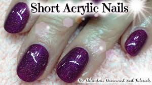 Try to choose a nail tip that. Short Natural Acrylic Nails Tutorial For Beginners Youtube