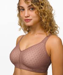 Lululemon Bra Like Nothing Lace Dust Bronze Misty Shell Size 36E
