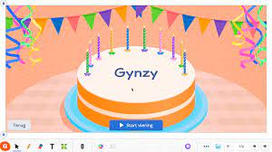 Verjaardagstaart Op Het Digibord Vier Verjaardag In De Klas