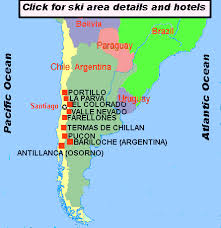 Take in the best of the southern cone as you travel through argentina, chile and the shared region of patagonia. Map Of Chile And Argentina Snow Ski Areas Resorts And Hotels Rates Reservations And Descriptions