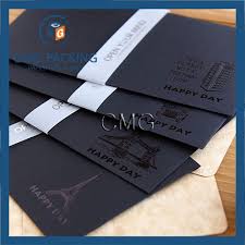 Luxury Black Uv Hot Stamping Black Envelope Cmg Env 005 Paper Envelopes Scrapbook Gift Greeting Card Envelope