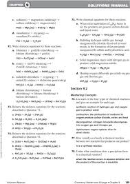 The chemical reactions we have described are only a tiny sampling of the infinite number of chemical reactions possible. Chemical Reactions Section 9 1 Reactions And Equations Pages Solutions Manual Practice Problems Pages Pdf Free Download