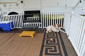 You can even take them camping. Picket Play Portable Camping Dog Fence