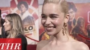 Emilia isabelle euphemia rose clarke is an english actress. Emilia Clarke On Solo A Star Wars Story Premiere Red Carpet Thr Youtube
