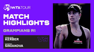 Katerina siniakova (cze) in the 2021 wimbledon third round match point. K Siniakova Vs A Kerber 2021 Grampians Trophy Round 1 Wta Match Highlights Youtube