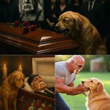 MORE THAN A GOODBYE: Hulk Hogan passes away at 71… but it's his beloved dog  sitting silently next to his portrait that makes everyone cry. It barked  just once — and then
